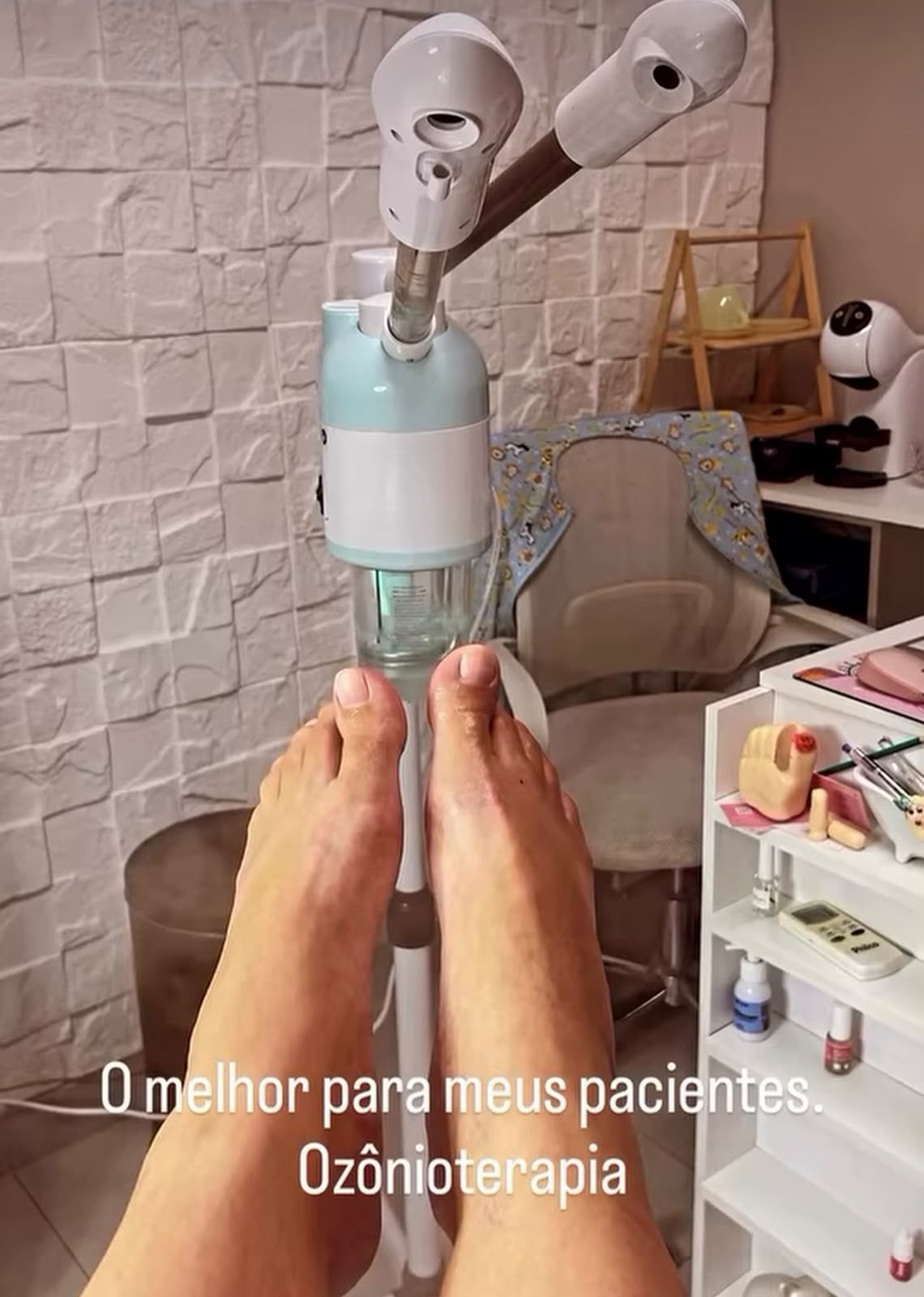 Atendimento com ozônio como apoio complementar em podologia em Goiânia